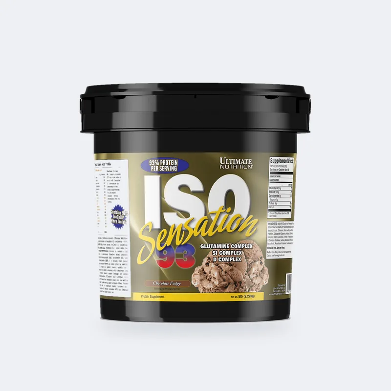 Ultimate Nutrition ISO Sensation 93 tub, 5 lb