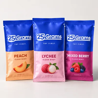 25 Grams trial sachets: Clear whey pack